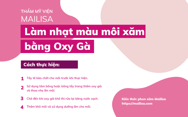 5 cách xử lý làm mờ vết viền xăm môi đậm tại nhà HIỆU QUẢ trong TIK TOK cách làm giảm màu phun môi bằng oxy gà