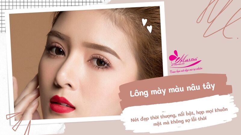 Phun xăm chân mày đẹp và điêu khắc chân mày: Nên chọn công nghệ nào HOT 2022 Phun lông mày màu nâu tây