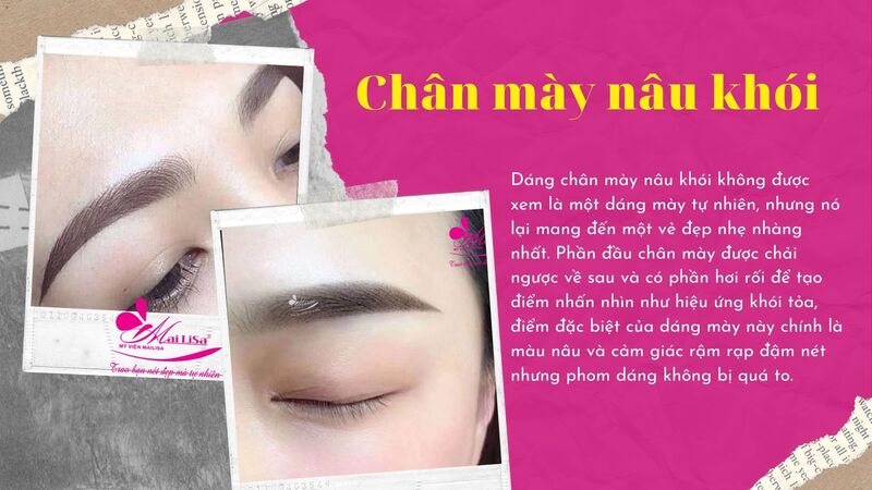 # 15 kiểu chân mày đẹp HOT, HỢP khuôn mặt nhất 2022 chân mày nâu khói