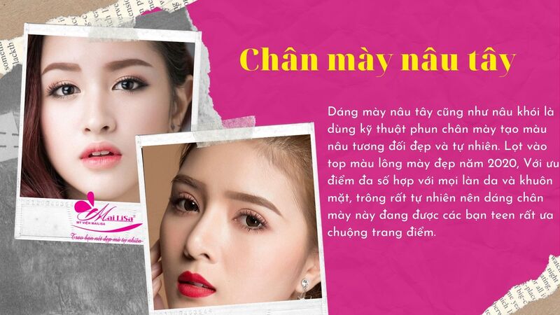 # 15 kiểu chân mày đẹp HOT, HỢP khuôn mặt nhất 2022 chân mày nâu tây