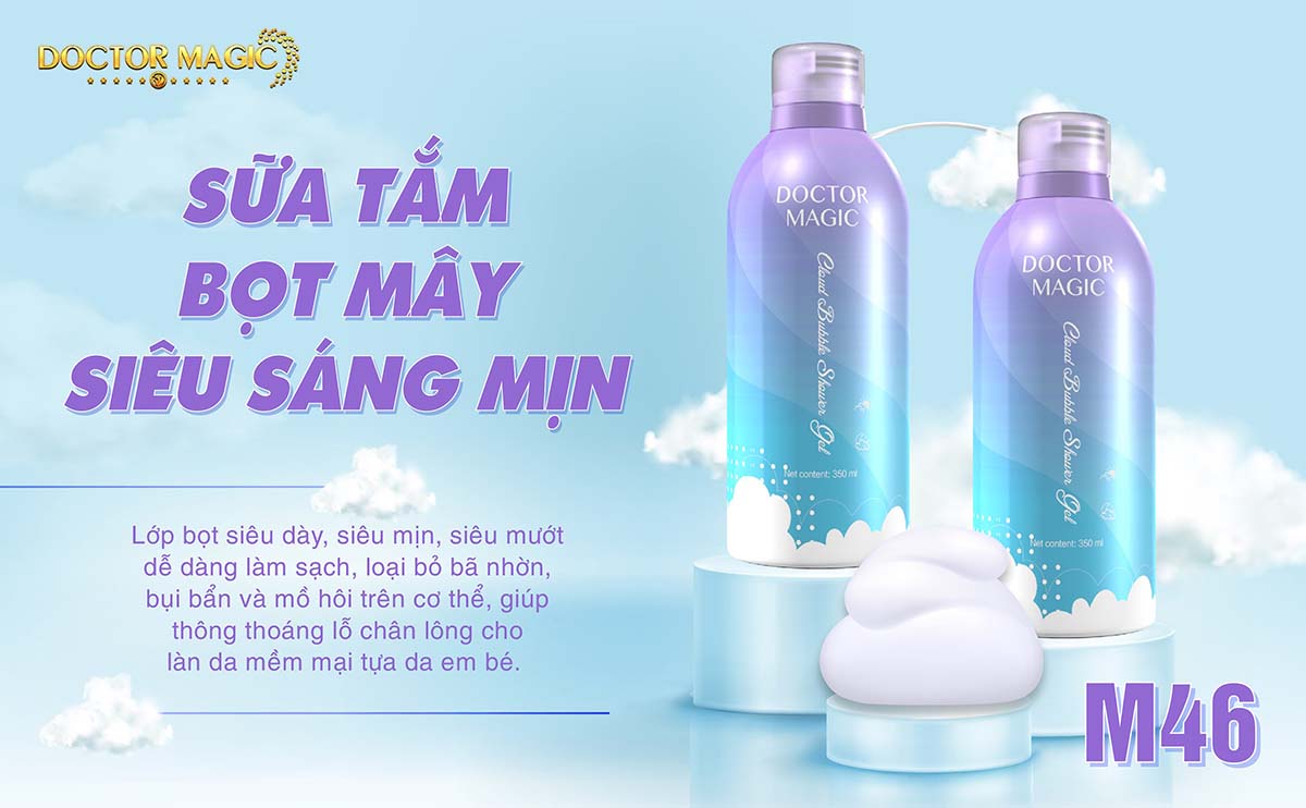 M46 - SỮA TẮM BỌT MÂY SIÊU SÁNG MỊN M46 - SỮA TẮM BỌT MÂY SIÊU SÁNG MỊN