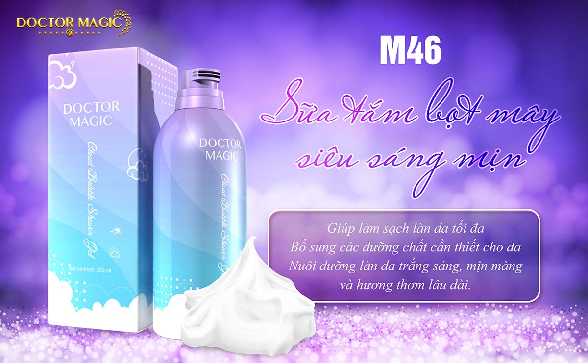 M46 - SỮA TẮM BỌT MÂY SIÊU SÁNG MỊN M46 - SỮA TẮM BỌT MÂY SIÊU SÁNG MỊN