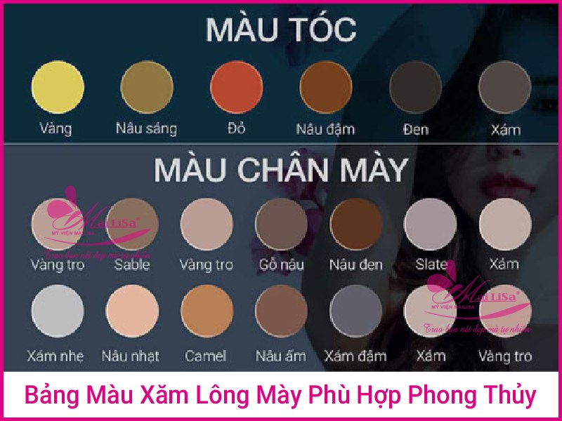 Cách chọn màu lông mày đẹp phù hợp với làn da 2022 màu lông mày đẹp tự nhiên