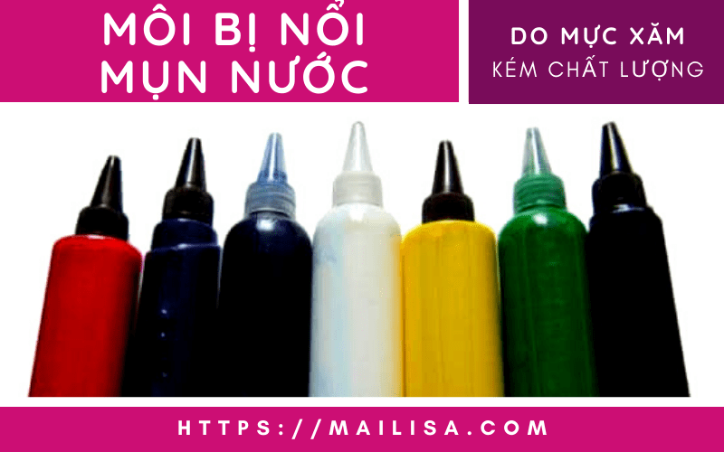 Mụn nước ở môi sau khi phun xăm có nguy hiểm không? Nên uống thuốc gì? bị nổi mụn nước ở môi