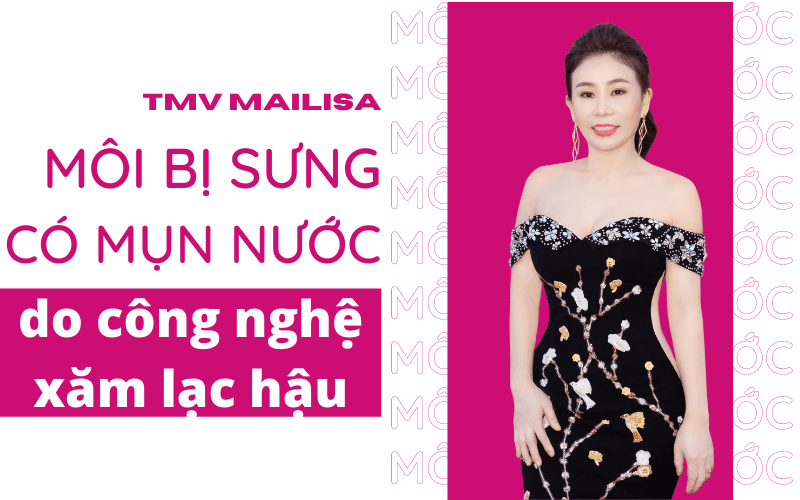 Mụn nước ở môi sau khi phun xăm có nguy hiểm không? Nên uống thuốc gì? nổi mụn trên môi do công nghệ lạc hậu
