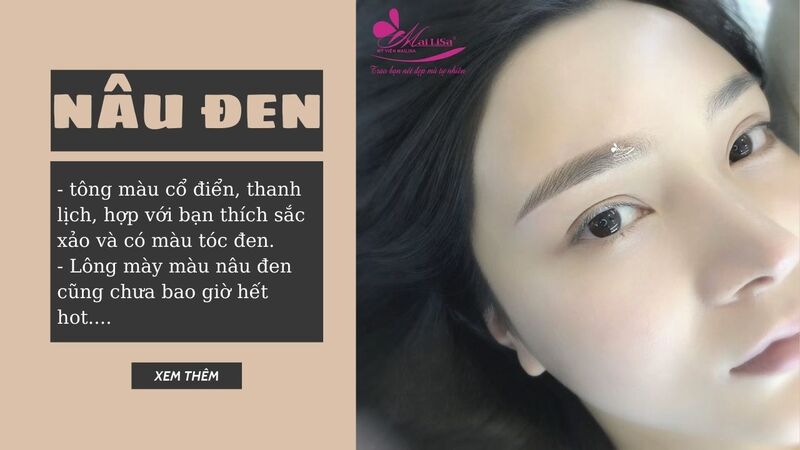 Phun xăm chân mày đẹp và điêu khắc chân mày: Nên chọn công nghệ nào HOT 2022 Phun lông mày màu nâu đen