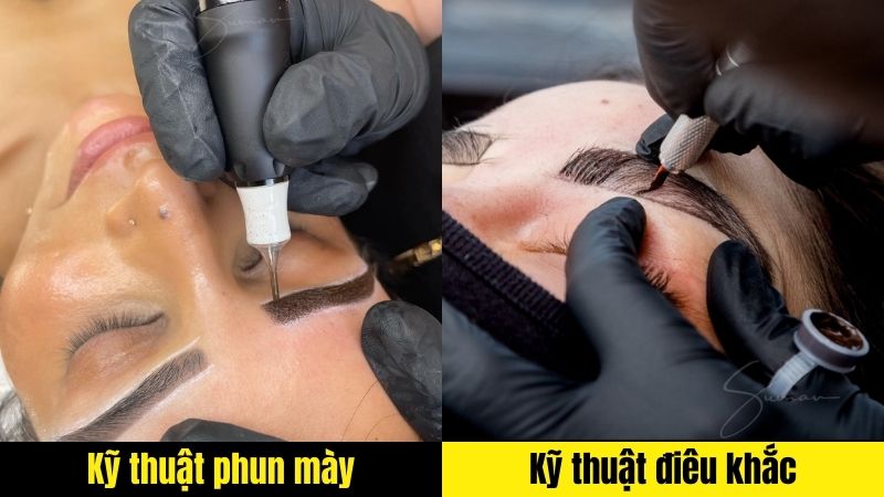 Lông mày điêu khắc là gì? RỦI RO khi điêu khắc chân mày nam nữ Nên phun chân mày hay điêu khắc lông mày