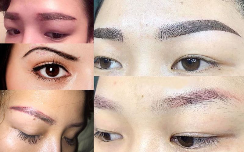 Lông mày điêu khắc là gì? RỦI RO khi điêu khắc chân mày nam nữ nhược điểm tác hại điêu khắc lông mày