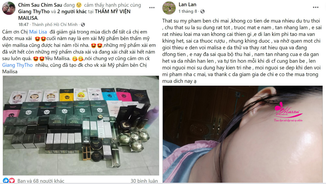 Thẩm mỹ viện Mailisa có lừa đảo khách hàng? THỰC HƯ CÁC TIN ĐỒN trong ngành THẨM MỸ khách hàng nói gì về mailisa