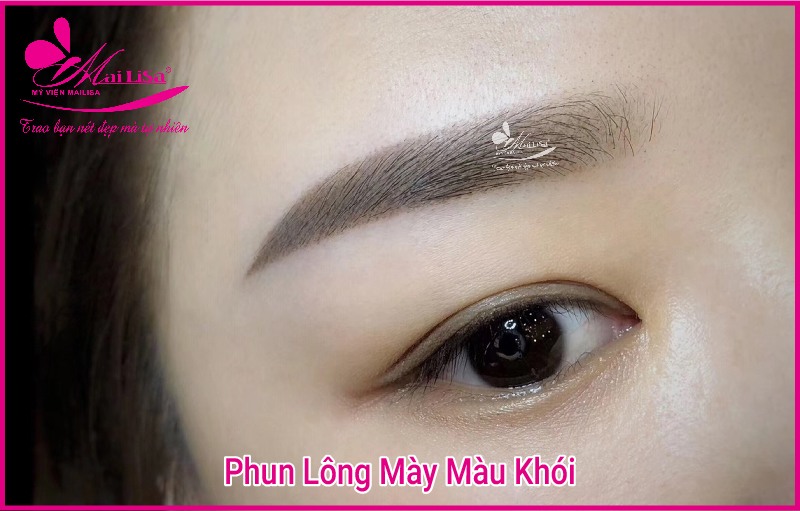 Cách chọn màu lông mày đẹp phù hợp với làn da 2022 phun lông mày màu khói