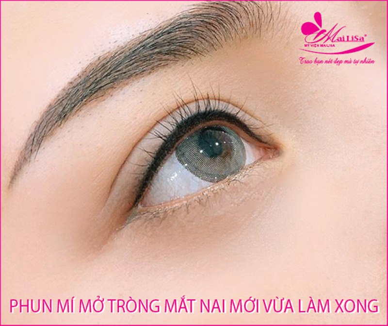 Phun mí mắt có đau không? Những lưu ý cần biết khi phun mí mắt xăm mí mắt trên có đau không