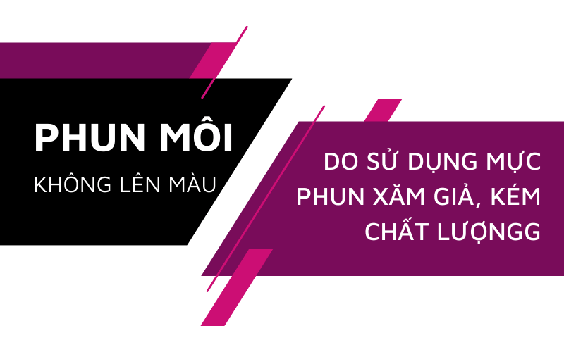 Phun môi màu hồng cam sau khi bong không đều màu hoặc không lên màu phải làm sao 2021? xăm môi không lên màu do mực xăm kém chất lượng