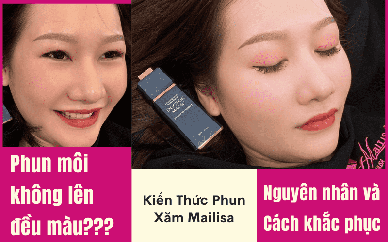 Phun môi màu hồng cam sau khi bong không đều màu hoặc không lên màu phải làm sao 2021? xăm phun môi không lên màu