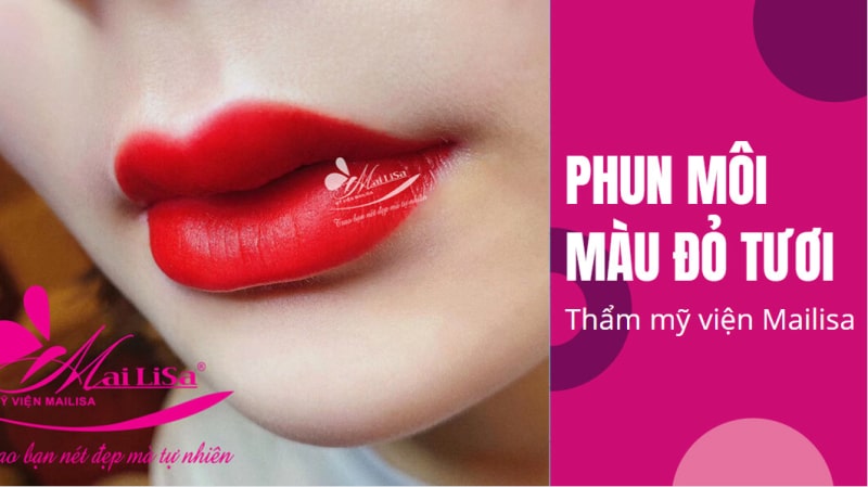Xăm phun môi màu gì đẹp tự nhiên và BẮT TREND nhất 2021 hình ảnh phun môi màu đỏ tươi đẹp