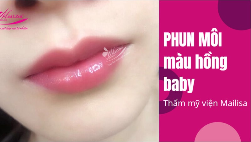 Xăm phun môi màu gì đẹp tự nhiên và BẮT TREND nhất 2021 phun môi màu hồng baby