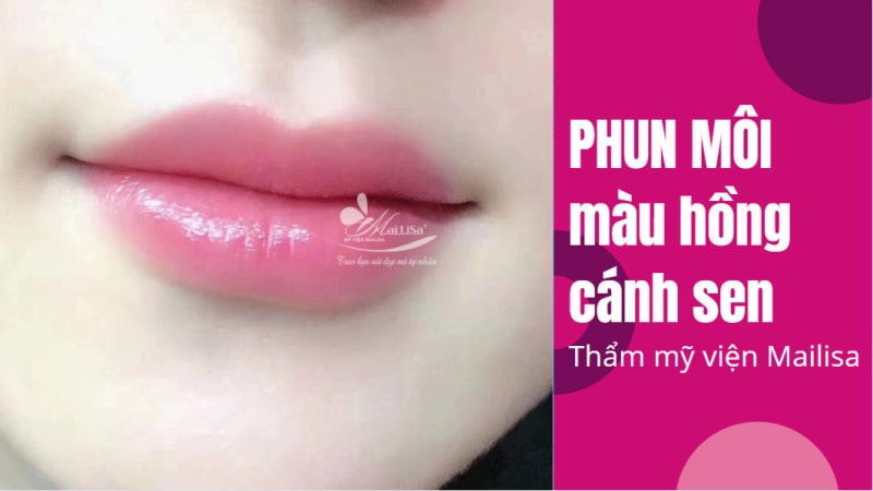 Xăm phun môi màu gì đẹp tự nhiên và BẮT TREND nhất 2021 hình ảnh phun môi hồng cánh sen đẹp