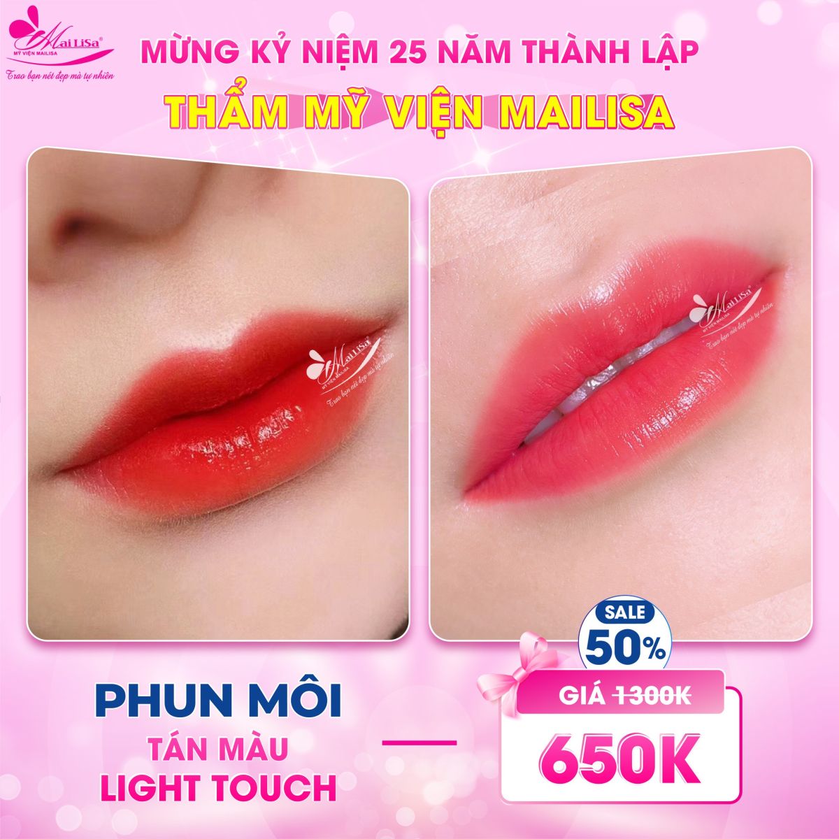 Phốt Mailisa Sự Thật Đằng Sau Phun môi tán màu