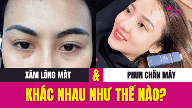 Phun xăm chân mày đẹp và điêu khắc chân mày: Nên chọn công nghệ nào HOT 2022 phun và xăm chân mày khác nhau như thế nào