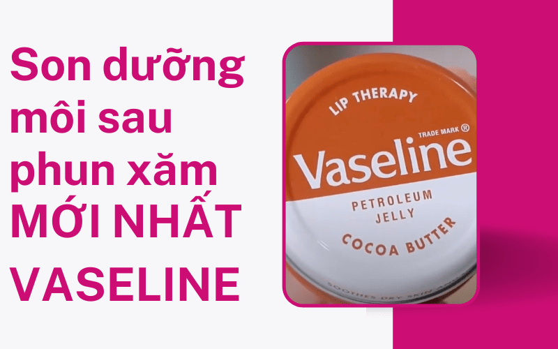 TOP Son dưỡng son dưỡng dành cho môi xăm phun giúp lên màu 2021 son dưỡng môi sau phun mới nhất vaseline