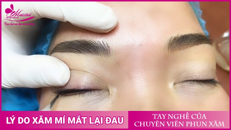 Phun mí mắt có đau không? Những lưu ý cần biết khi phun mí mắt xăm mí mắt nam