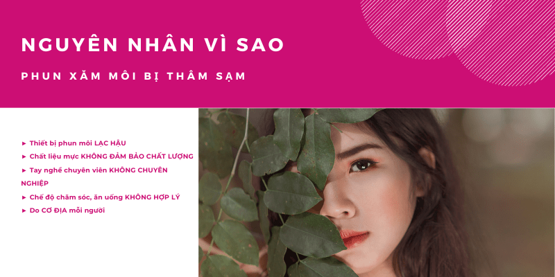 Phun xăm môi bị thâm phải làm sao? Cách khắc phục HIỆU QUẢ 2021 xăm môi bị thâm phải làm sao