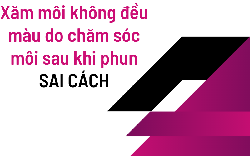 Phun môi màu hồng cam sau khi bong không đều màu hoặc không lên màu phải làm sao 2021? Môi thâm không đều màu do cách chăm sóc môi sau phun sai cách