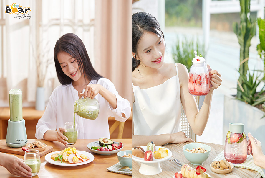 máy xay sinh tố hoa quả cầm tay Bear LLJ-D04A1