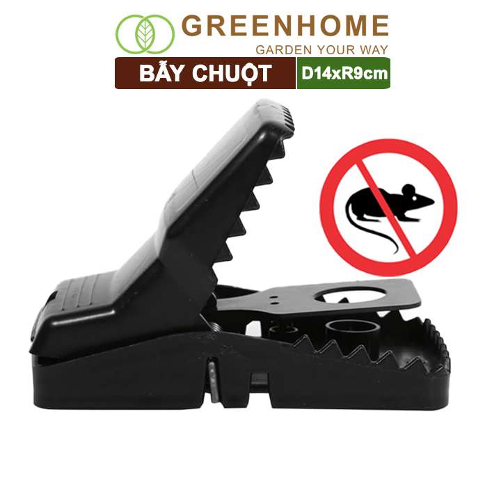 Bẫy Chuột Thông Minh, D14xR9cm, Lò Xo Độ Nhạy Cao, Lực Gấp Mạnh, Dễ Dùng, Hiệu Quả Cao, Tái Sử Dụng Nhiều Lần