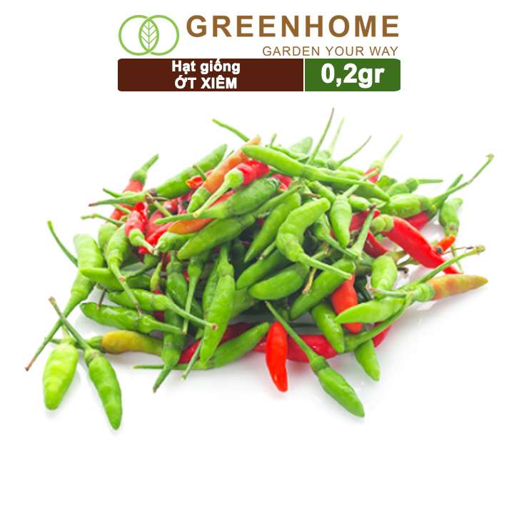 Hạt Giống Ớt Xiêm, Gói 0,2gr, Dễ Trồng, Sai Trái, Siêu Cay G09