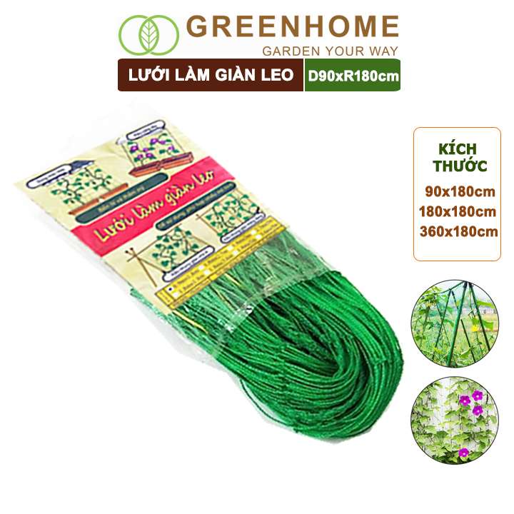 Lưới Làm Giàn Cây Leo, Dụng Cụ Làm Vườn, Độ Bền Cao, Dễ Lắp Đặt, Làm Giàn Bầu, Bí, Mướp