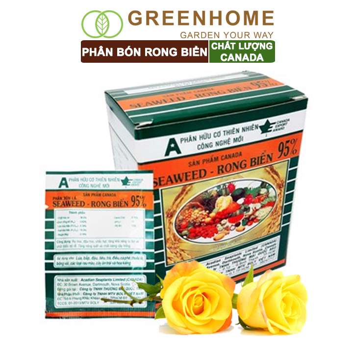 Phân Bón Lá Rong Biển, Seaweed, Gói 10gr, Hữu Cơ, Ra Hoa, Đậu Trái, Chắc Hạt, Tăng Khả Năng Ra Đọt, Tốt Rễ