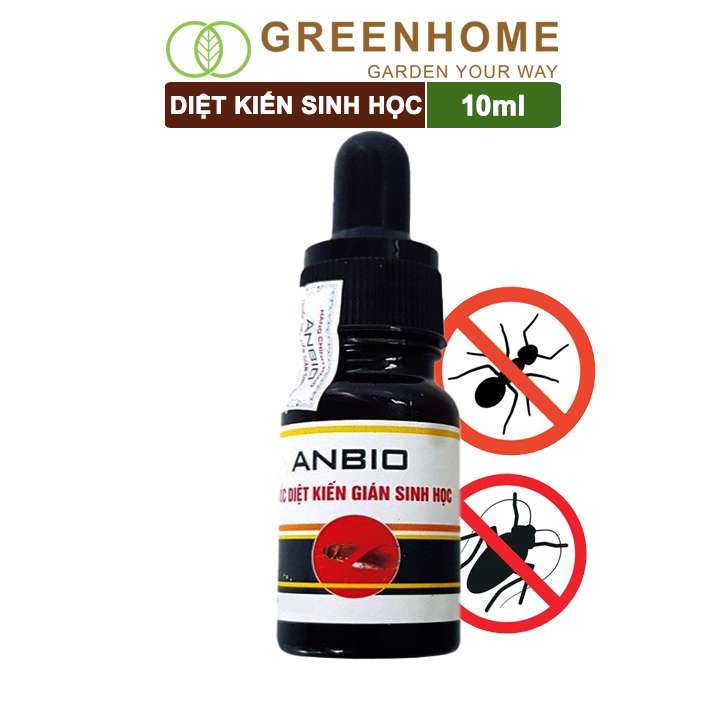 Thuốc Diệt Kiến, Anbio, Chai 10ml, Thành Phần Tự Nhiên, Diệt Tận Gốc Kiến Hôi, Kiến Lửa, Kiến Ba Khoang, Gián