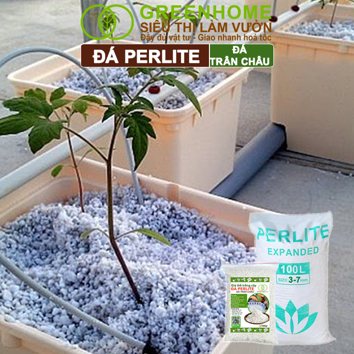 Đá Perlite, Giàu Khoáng Chất, Tăng Độ Tơi Xốp, Giá Thể Trân Châu Trồng Hồng, Thuỷ Canh, Kiểng Lá,