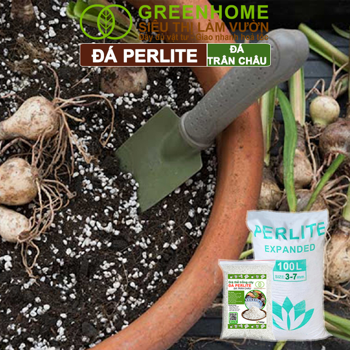 Đá Perlite, Giàu Khoáng Chất, Tăng Độ Tơi Xốp, Giá Thể Trân Châu Trồng Hồng, Thuỷ Canh, Kiểng Lá,