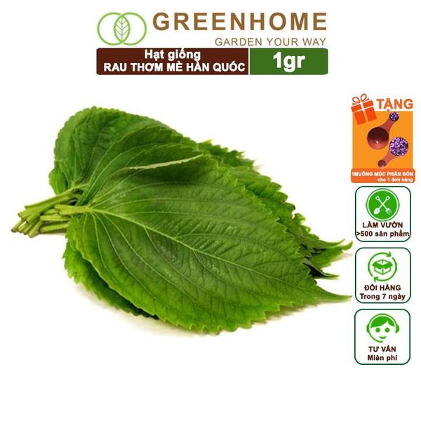 Hạt Giống Rau Thơm Mè Greenhome, Gói 1gr, Dễ Trồng, Dinh Dưỡng, Năng Suất Cao R17