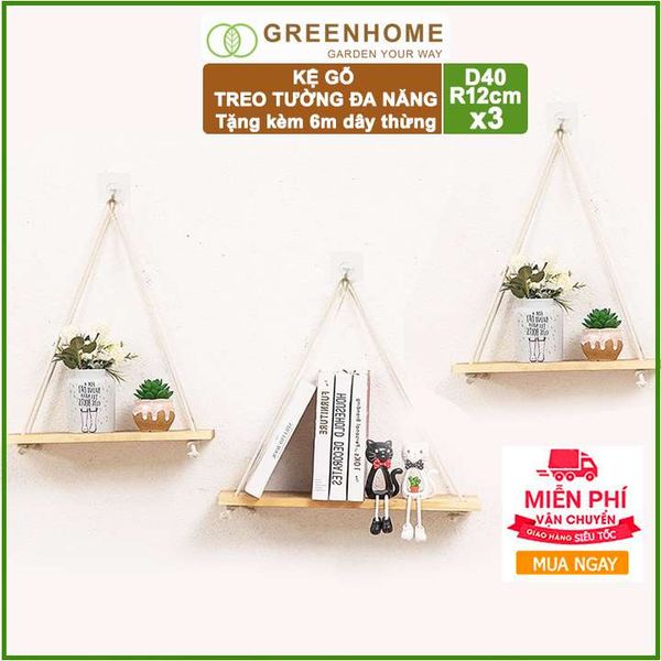 Kệ gỗ treo tường
