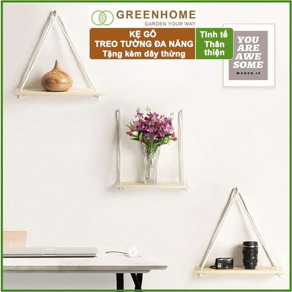Kệ gỗ treo tường