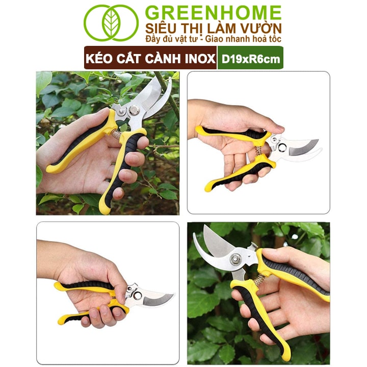 Kéo Cắt Cành D18xR10cm, Tỉa Hoa, Làm Vườn, Thiết Kế Tối Ưu Giảm Lực Tay, Màu Sắc Hiện Đại, Dễ Sử Dụng
