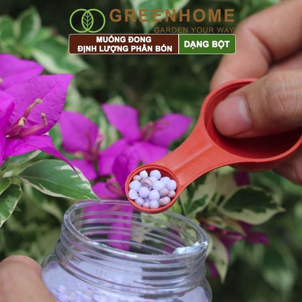 Muỗng đong định lượng phân bón dạng bột, 2 đầu, chia vạch sẵn, tiện lợi, dễ sử dụng