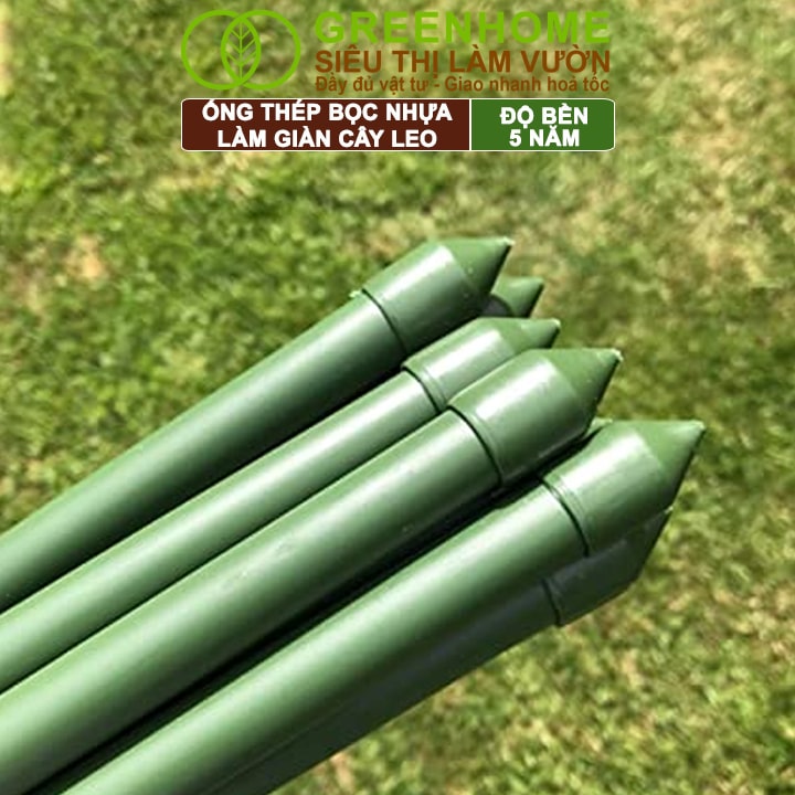 Ống Thép Bọc Nhựa, Greenhome, Daim, Nhật Bản, D90cm, Làm Khung Hoa Hồng, Giàn Leo Bầu, Bí, Mướp, Độ Bền 5 Năm