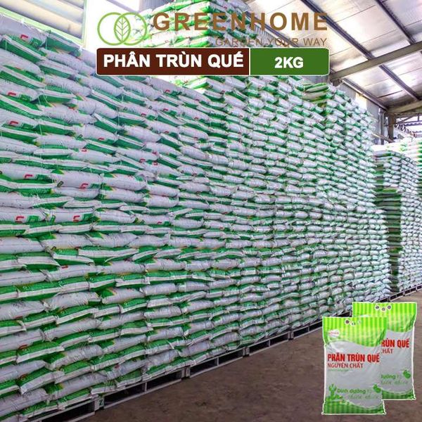 Phân trùn quế Lavamix, bao 2kg, nguyên chất, bổ sung dinh dưỡng, cải tạo đất |Greenhome