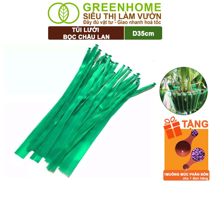 Lưới Lót Chậu Lan, D35cm, Dụng cụ làm vườn, Lót Đáy Chậu, Ngăn Rơi Vãi Giá Thể, Phân Bón, Độ Bền Cao, Dễ Dùng