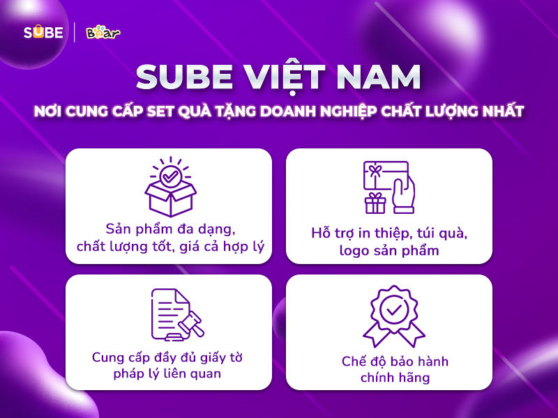 SUBE Việt Nam - Nơi cung cấp set quà tặng doanh nghiệp chất lượng nhất