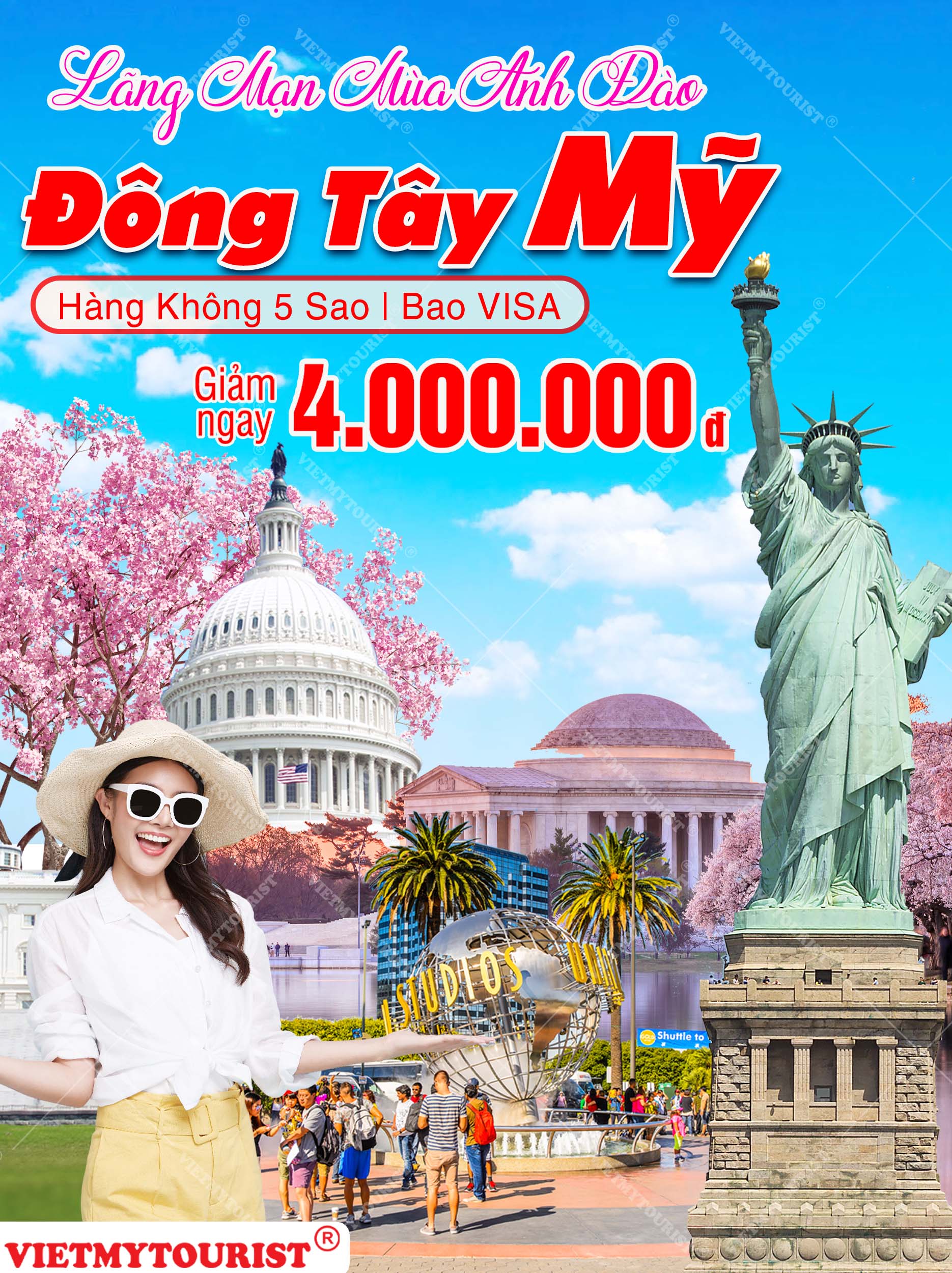 Liên Tuyên Đông Tây: Newyork – Philadelphia – Washington D.c – Los Angeles – Las Vegas – San Diego