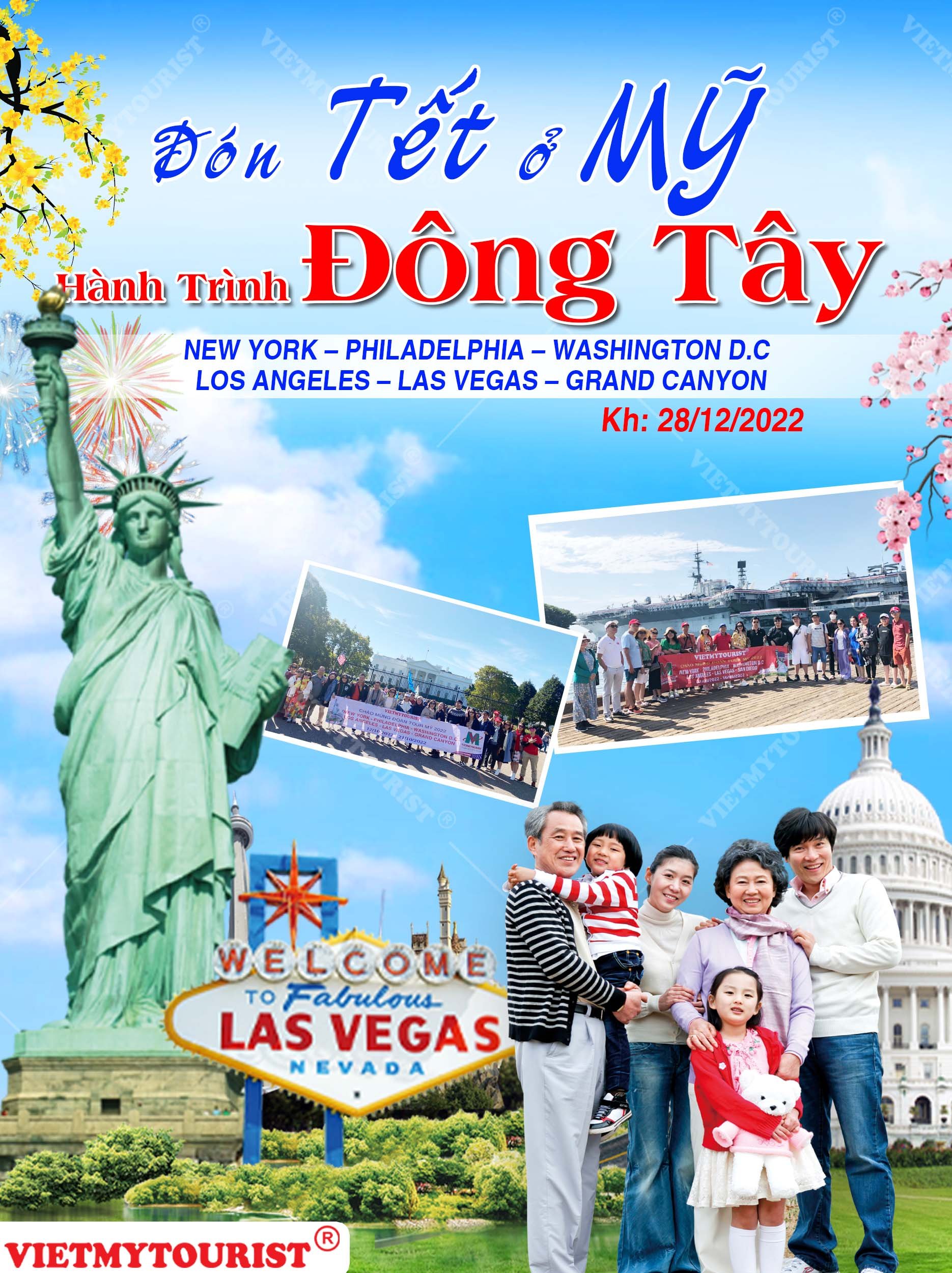 Tour Đông Tây Mỹ – Đón Tết Dương Lịch