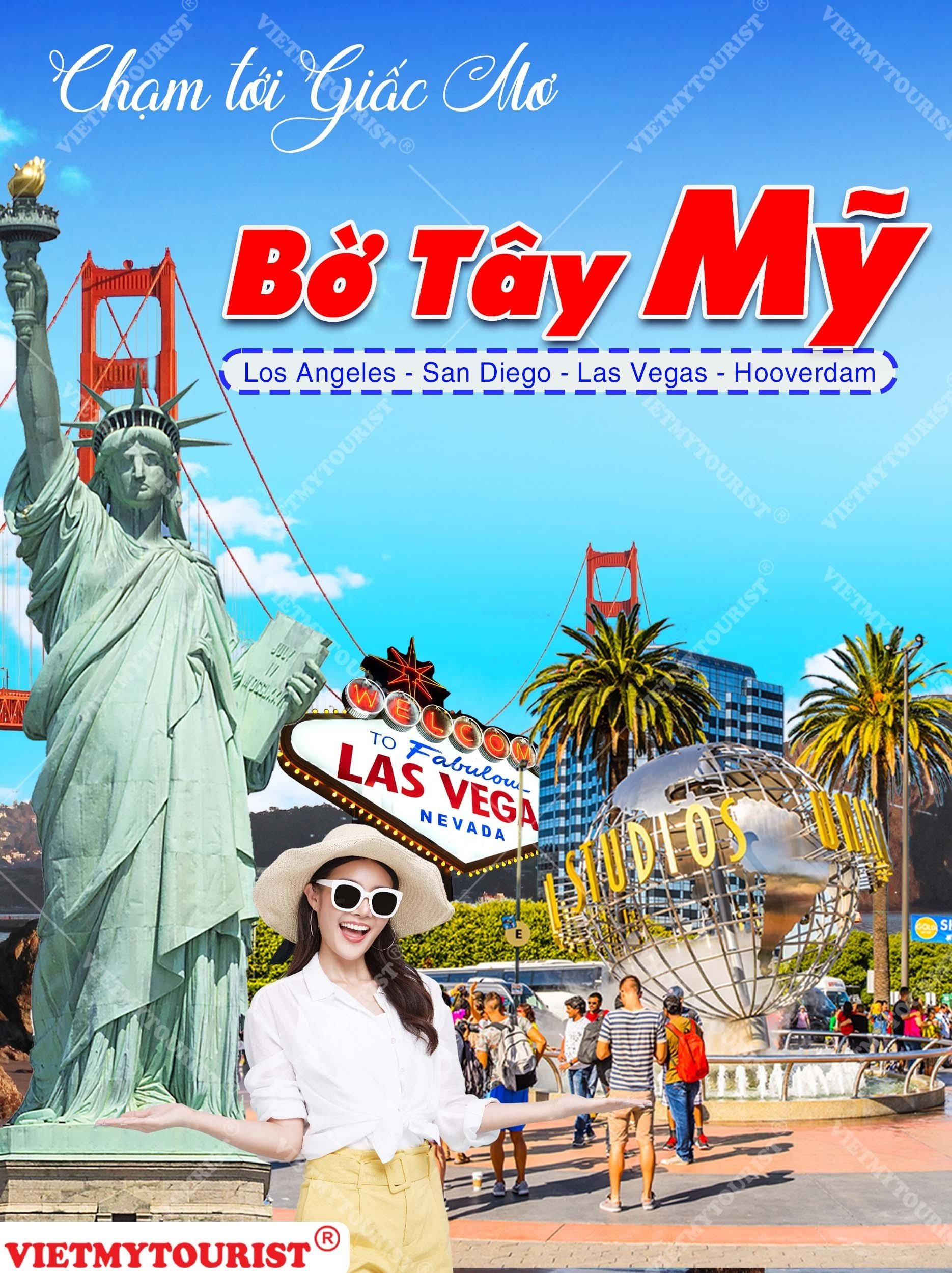 Bờ Tây Mỹ : Los Angeles – Las Vegas – San Diego
