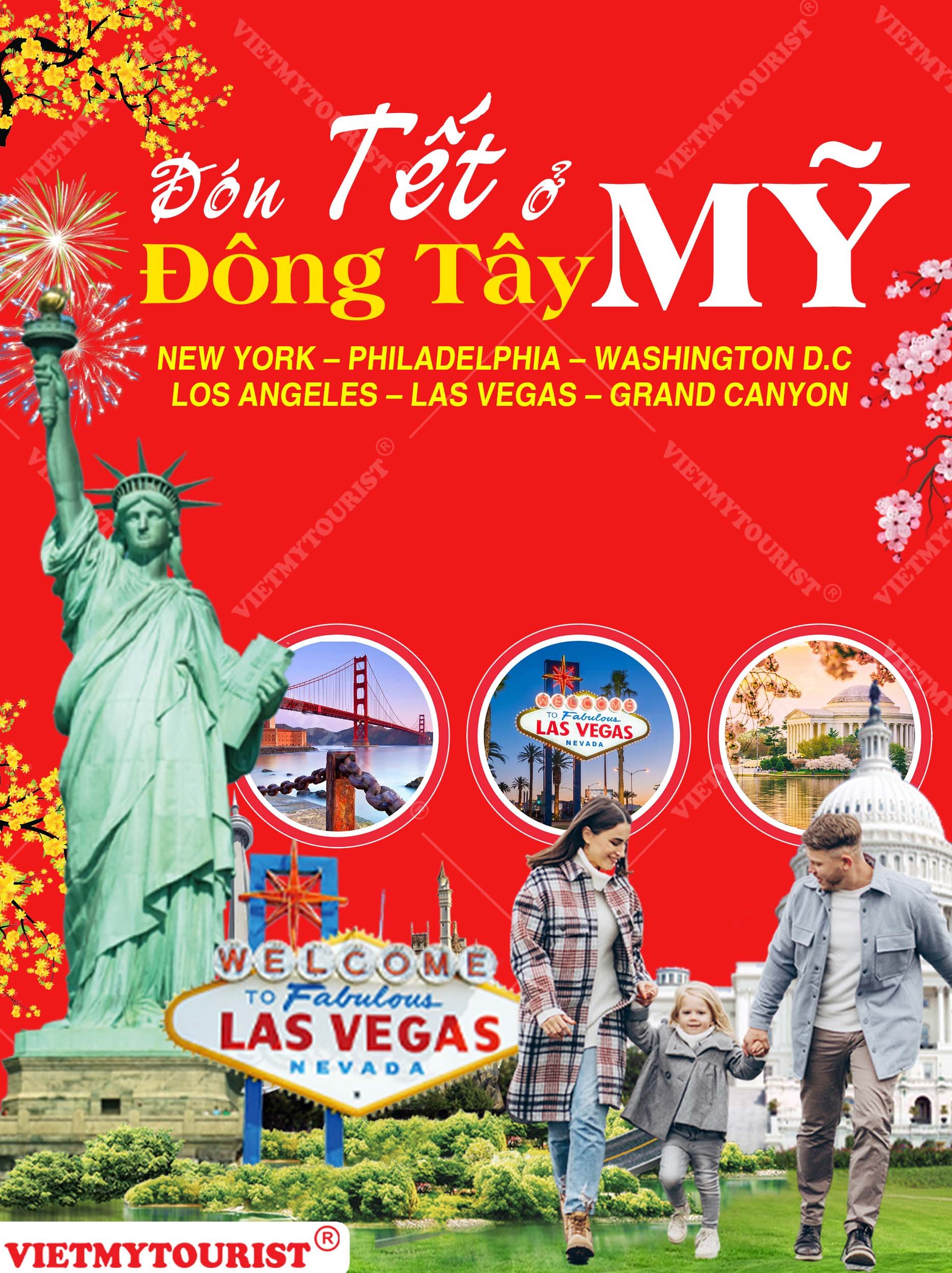 Tour Đông Tây Mỹ – Đón Tết Âm Lịch