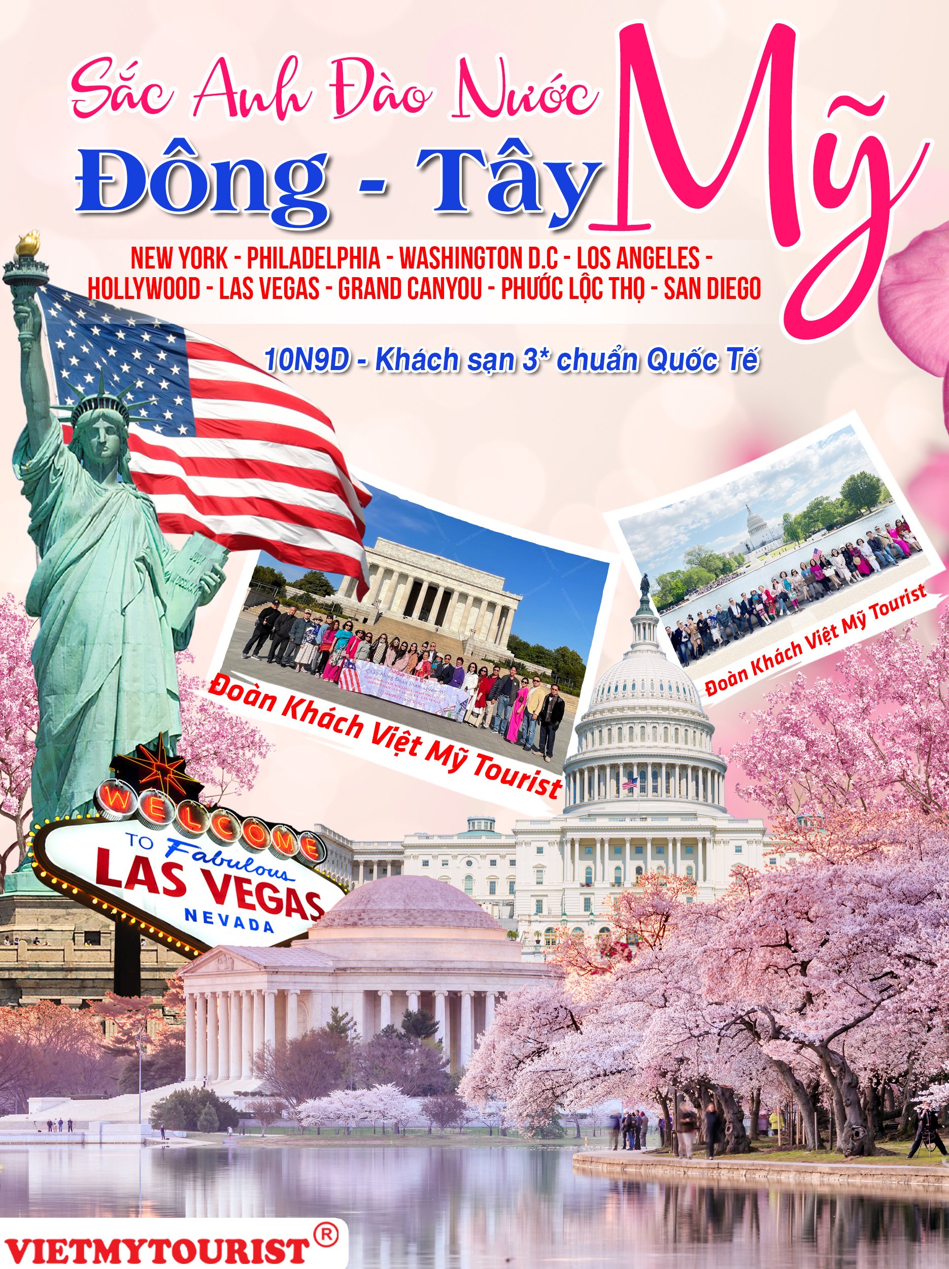 Đông Tây Mỹ – Hoa Anh Đào 28/03/2024